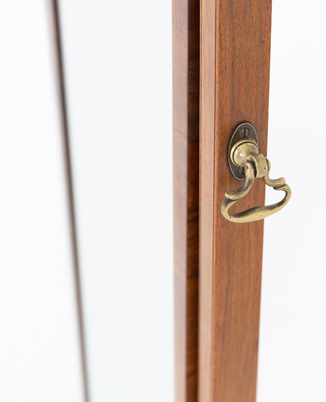Elegant Walnut Cheval Mirror