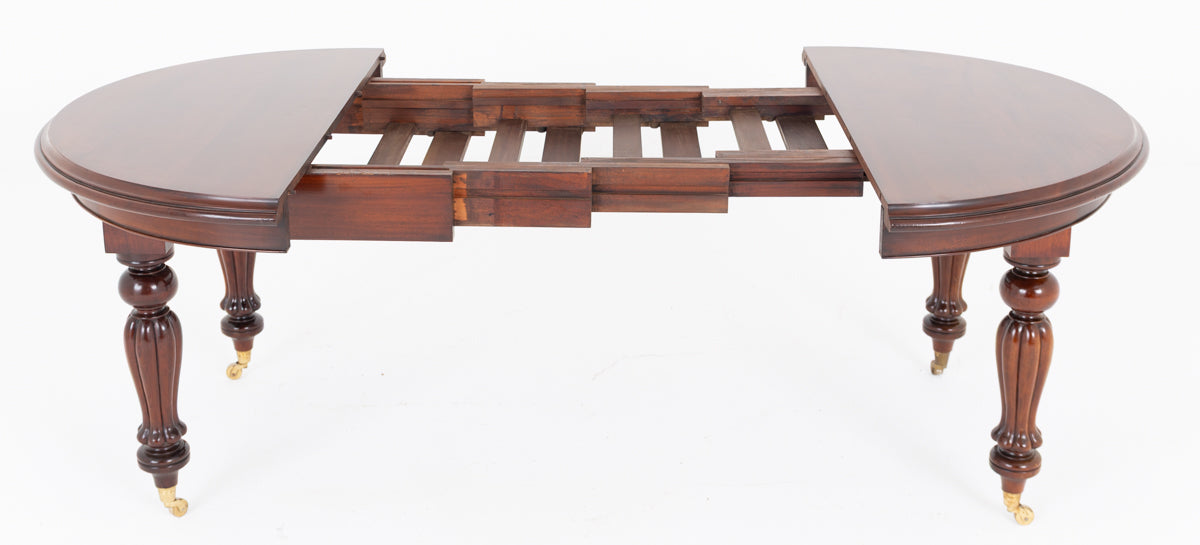 William Iv Mahogany Extending Dining Table