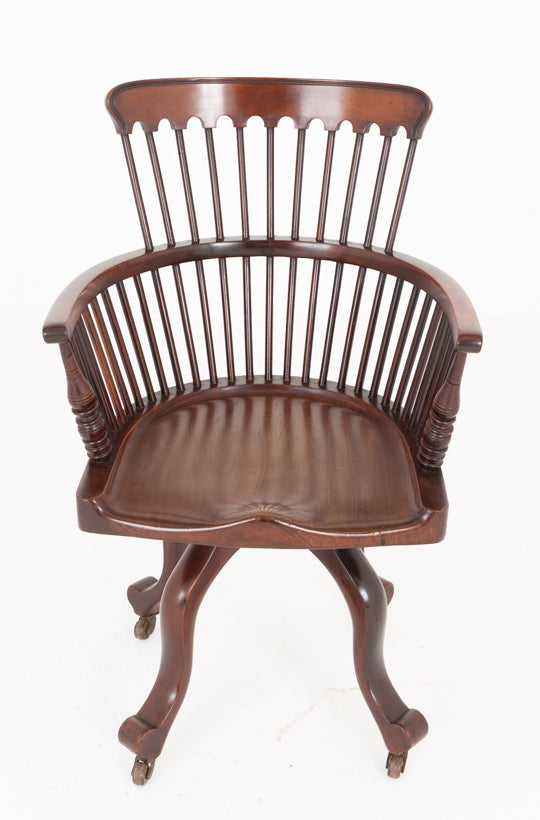 Victorian Mahogany Office / Desk Chair
