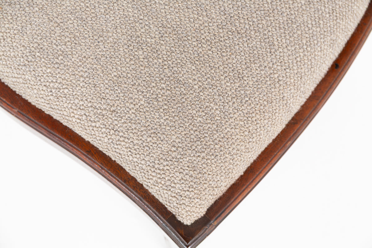 Set of 8 (6 + 2) Mahogany Shield Back Dining Chairs