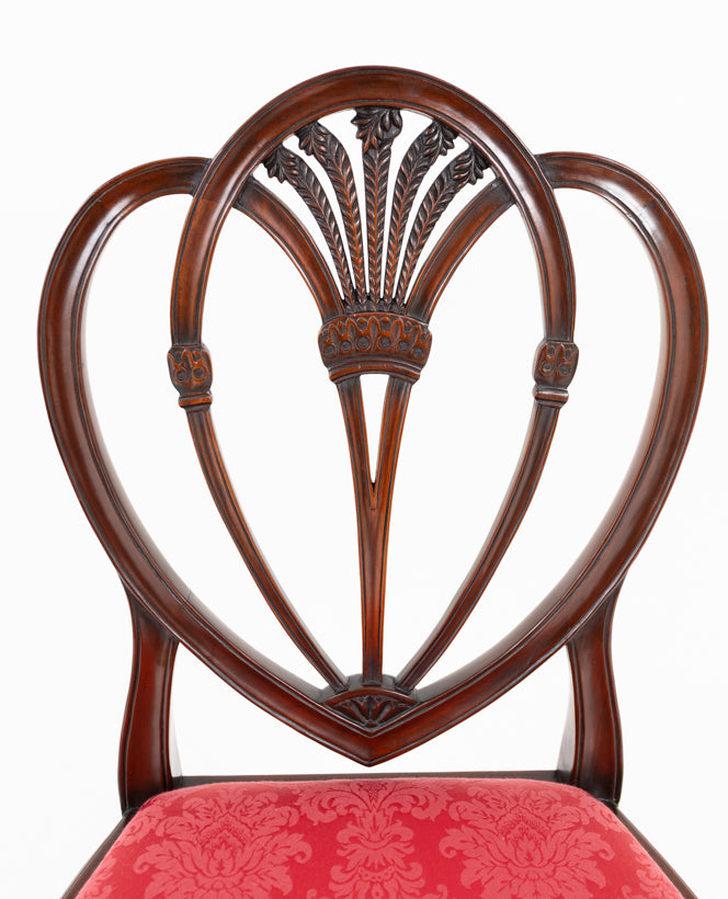 A superb Set of Twelve Mahogany Prince of Wales style Dining Chairs,