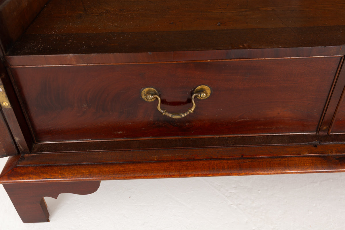 Georgian Mahogany 2 Door Hall Cabinet