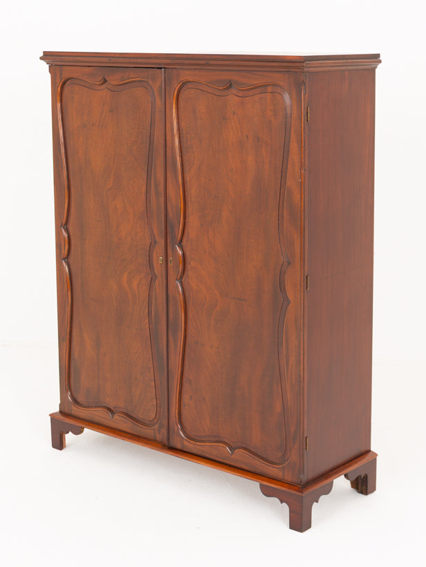Georgian Mahogany 2 Door Hall Cabinet