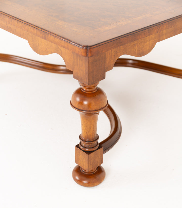 Carolean Style Walnut Coffee Table