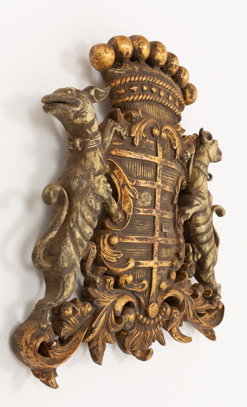 Carved Hardwood Memorial Shield
