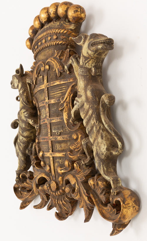 Carved Hardwood Memorial Shield