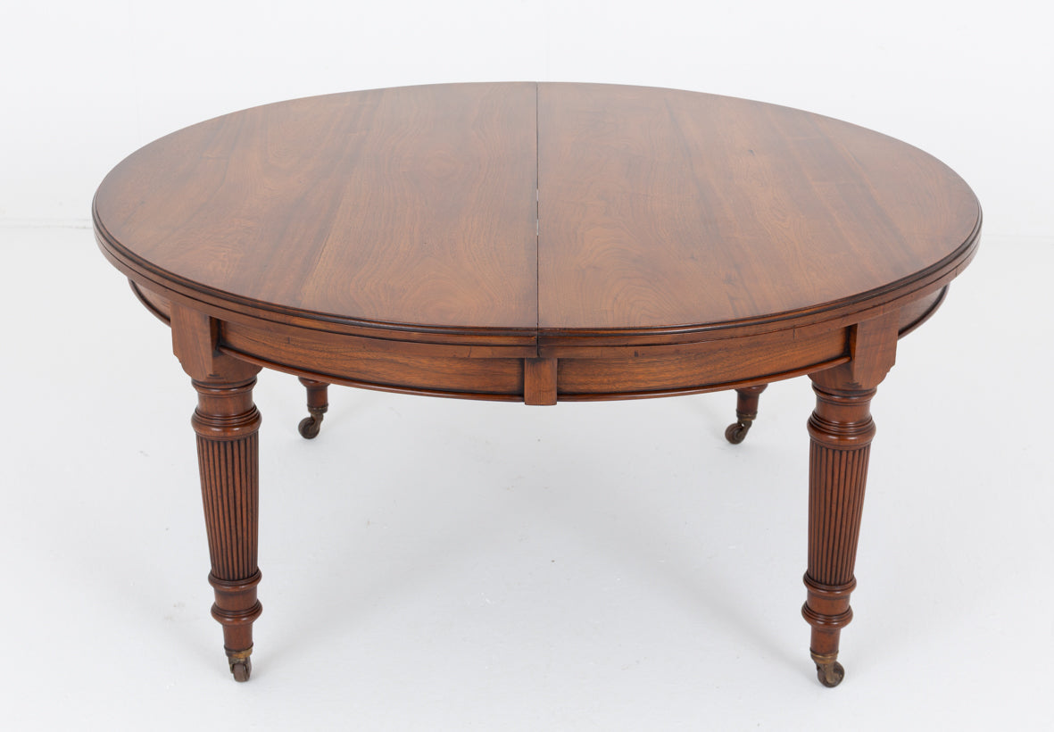 Walnut 3 Leaf Extending Dining Table