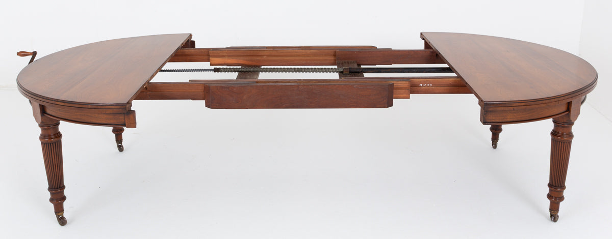 Walnut 3 Leaf Extending Dining Table