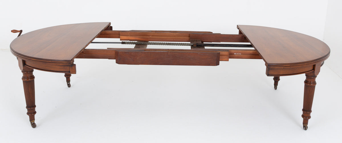 Walnut 3 Leaf Extending Dining Table