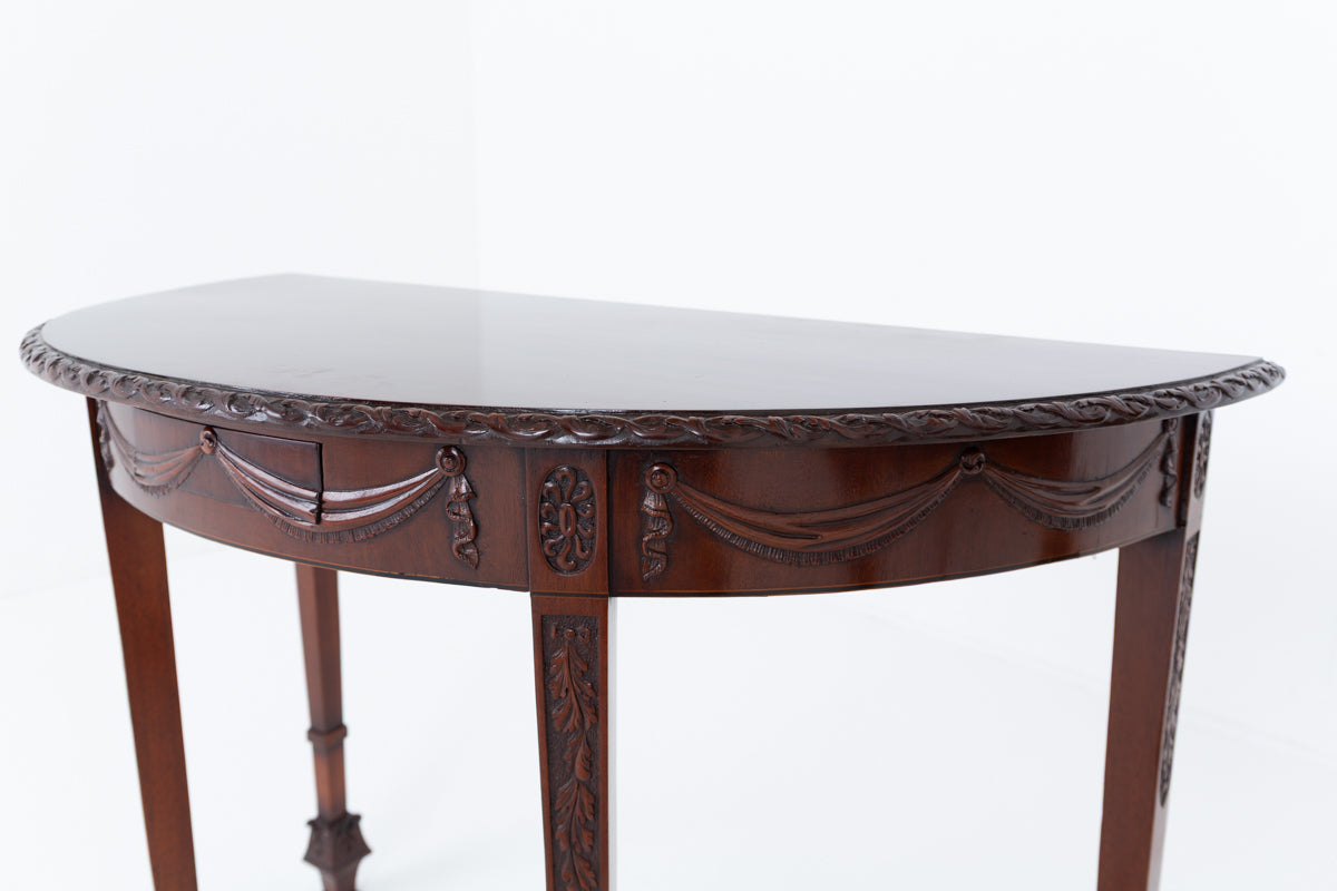 Stunning Pair of Regency Style Mahogany Console Tables