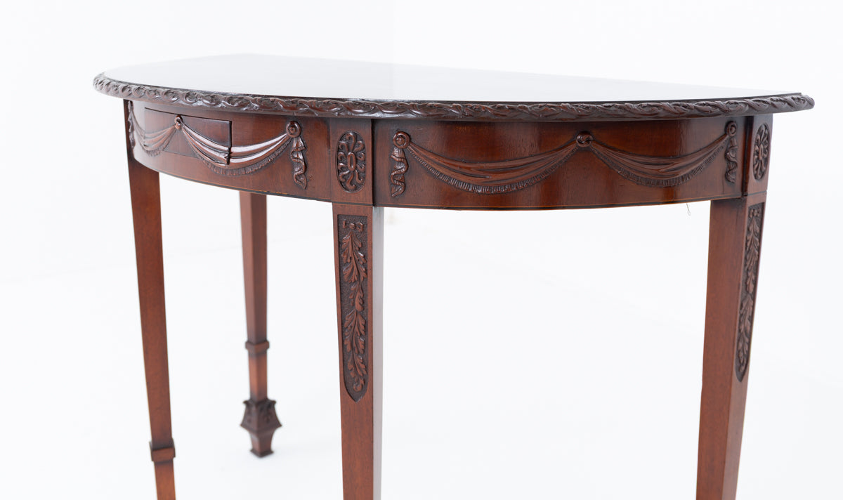 Stunning Pair of Regency Style Mahogany Console Tables