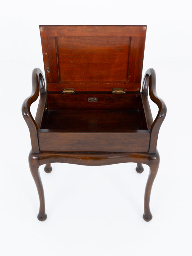 Edwardian Mahogany Piano Stool