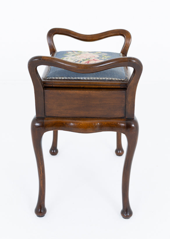 Edwardian Mahogany Piano Stool