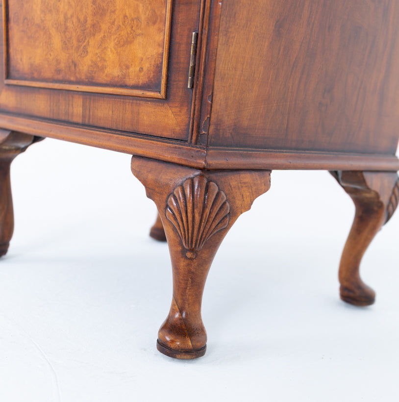 Queen Anne Style Bedside Cabinet