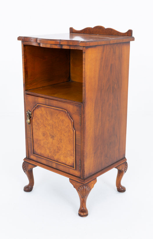 Queen Anne Style Bedside Cabinet