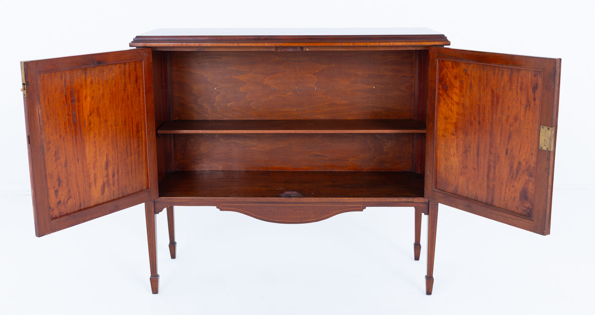 Sheraton Revival Mahogany 2 Door Side Cabinet