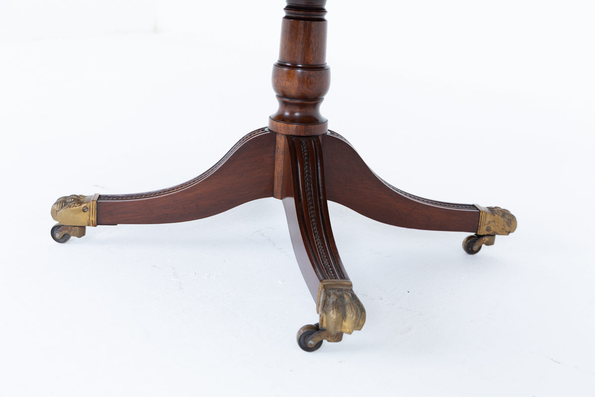 Sheraton Revival Mahogany Oval Coffee Table
