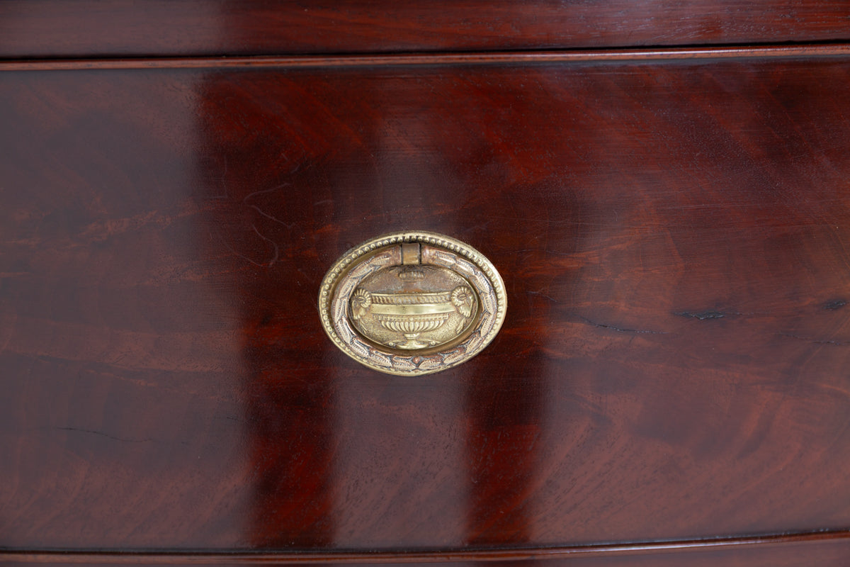 Regency Mahogany Bow Chest of Drawers