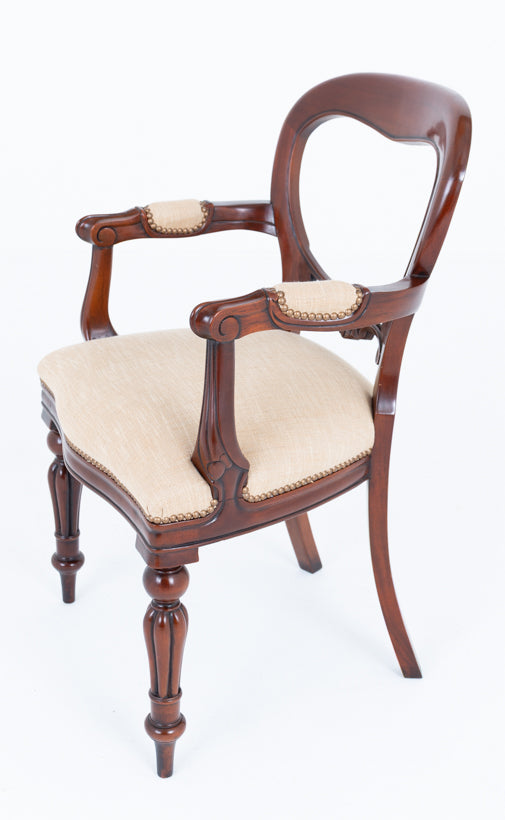 Set of 8 Victorian Style Mahogany Dining Chairs