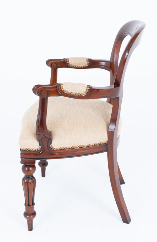 Set of 8 Victorian Style Mahogany Dining Chairs