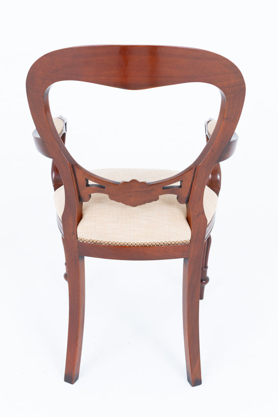 Set of 8 Victorian Style Mahogany Dining Chairs
