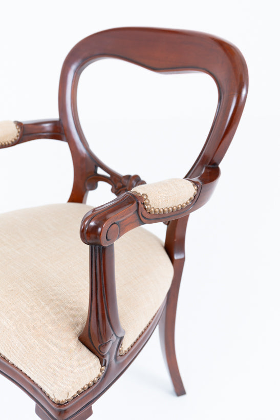 Set of 8 Victorian Style Mahogany Dining Chairs