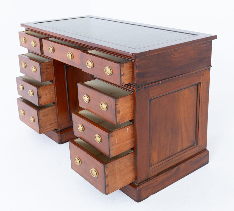 Victorian Mahogany Twin Pedestal Desk