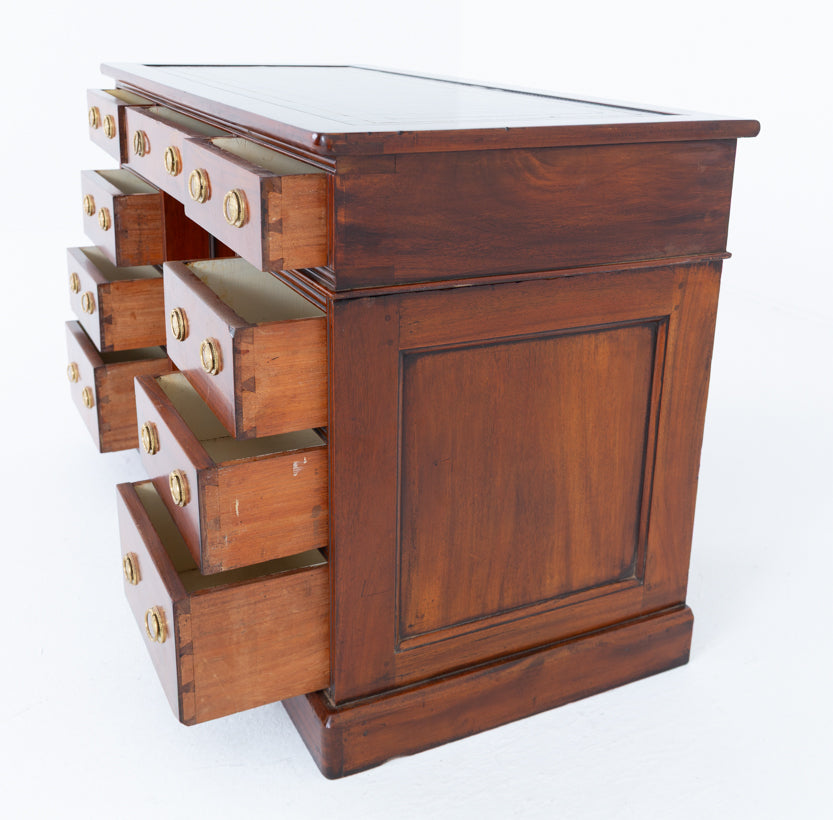 Victorian Mahogany Twin Pedestal Desk