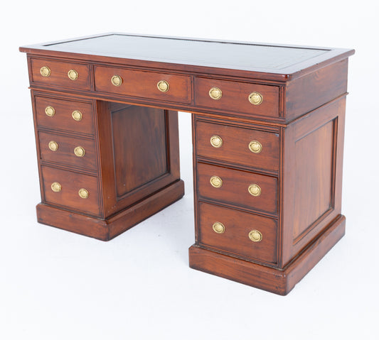 Victorian Mahogany Twin Pedestal Desk