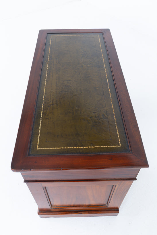 Victorian Mahogany Twin Pedestal Desk