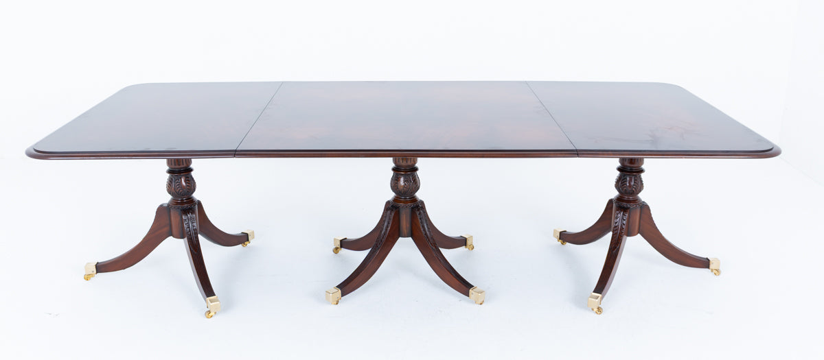 Mahogany Regency Revival Dining Table