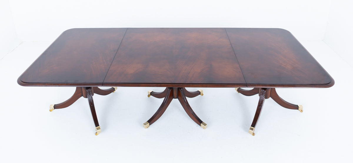 Mahogany Regency Revival Dining Table