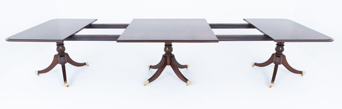 Mahogany Regency Revival Dining Table