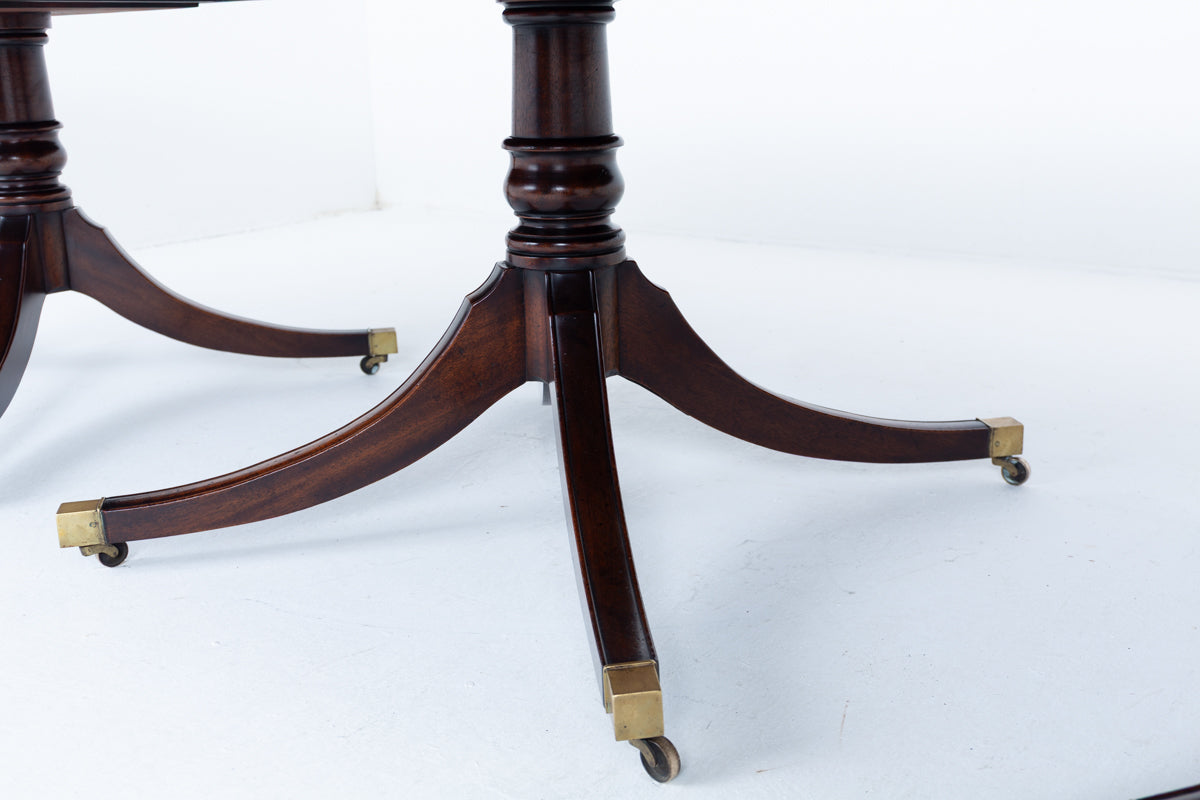 Impressive 20 - 22 Seat Regency Style Mahogany Dining Table