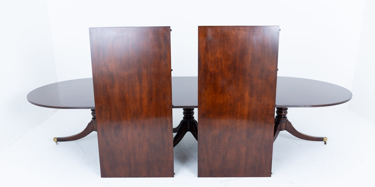 Impressive 20 - 22 Seat Regency Style Mahogany Dining Table