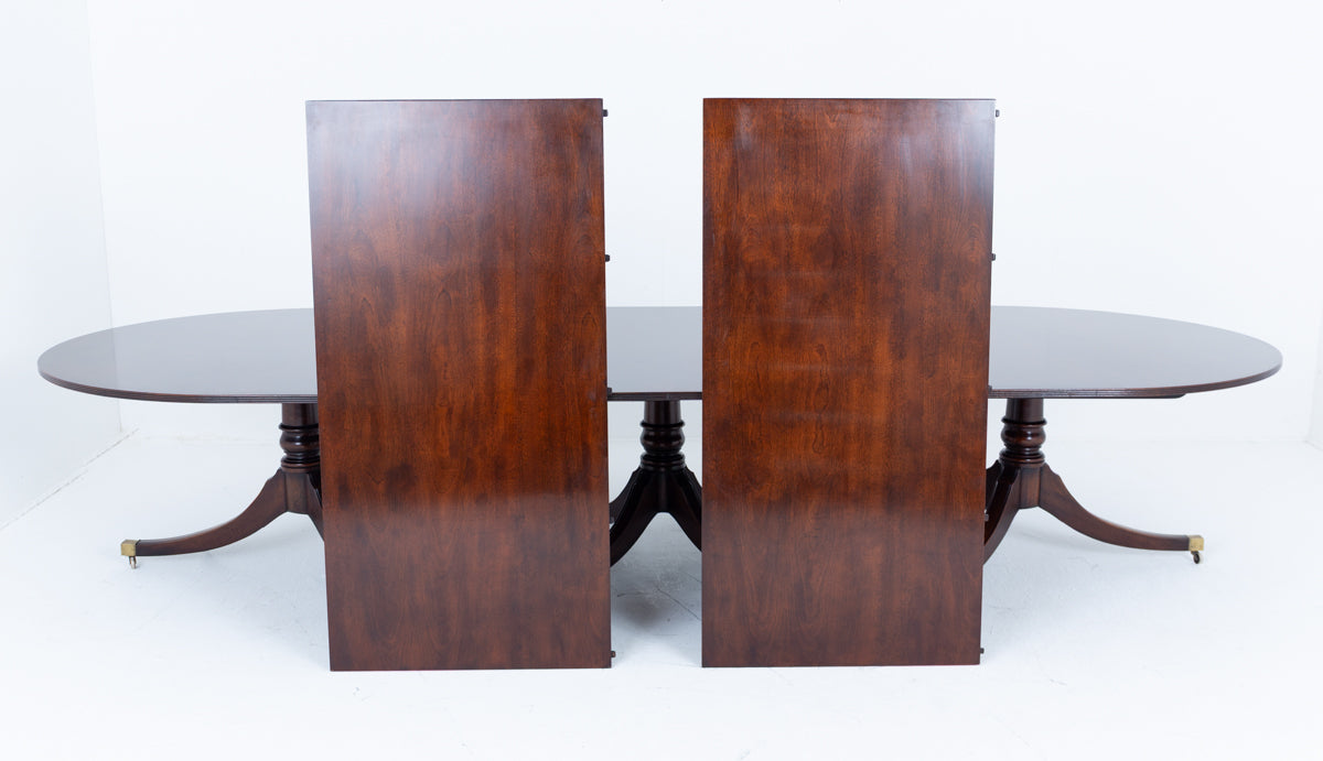 Impressive 20 - 22 Seat Regency Style Mahogany Dining Table