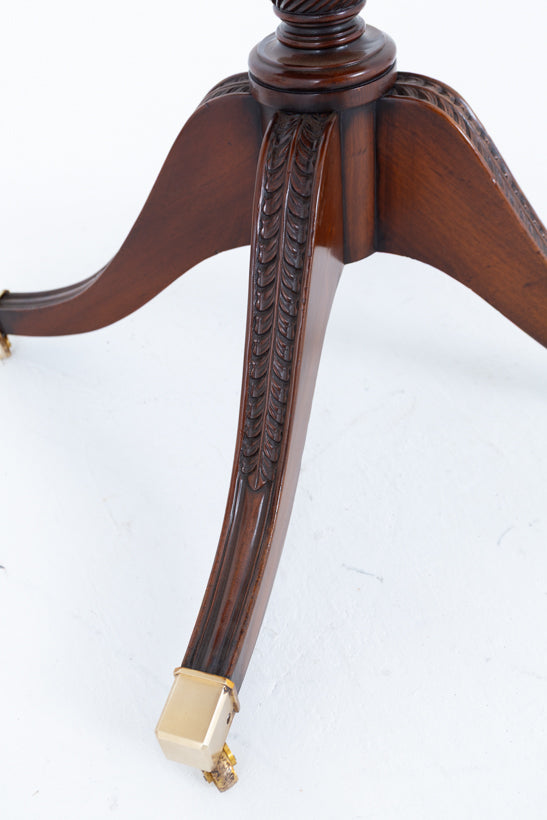 3 Pedestal Mahogany Regency Style Dining Table