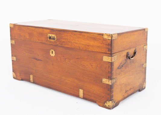 Camphor Wood Military Campaign Trunk