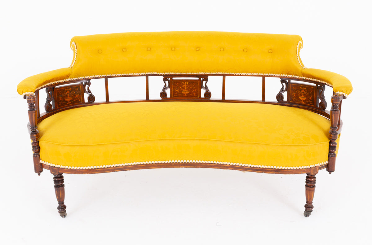 Elegant Rosewood Settee