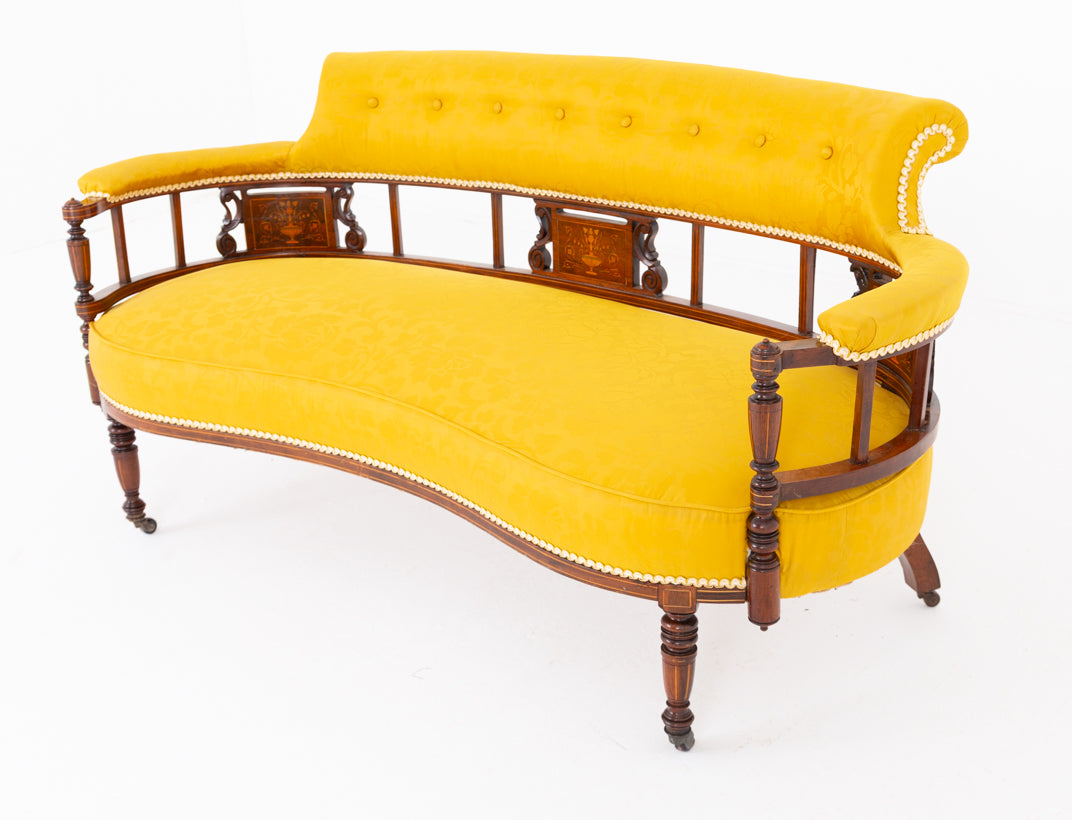 Elegant Rosewood Settee