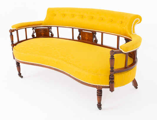 Elegant Rosewood Settee