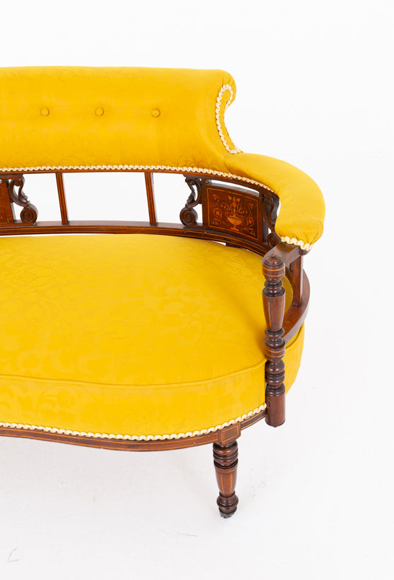 Elegant Rosewood Settee