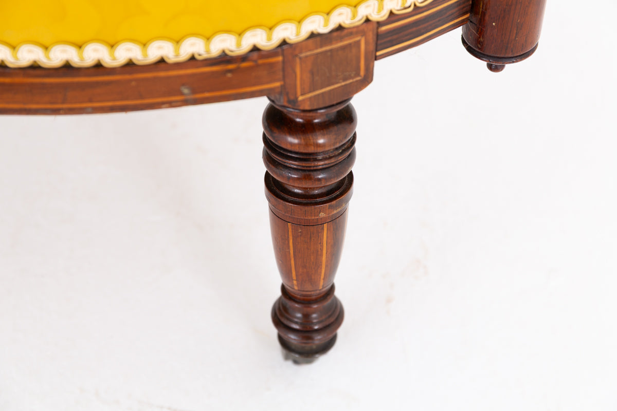 Elegant Rosewood Settee