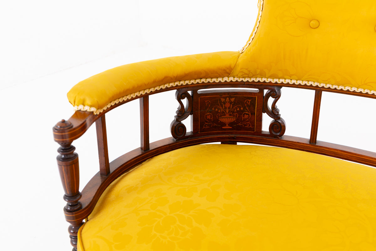 Elegant Rosewood Settee