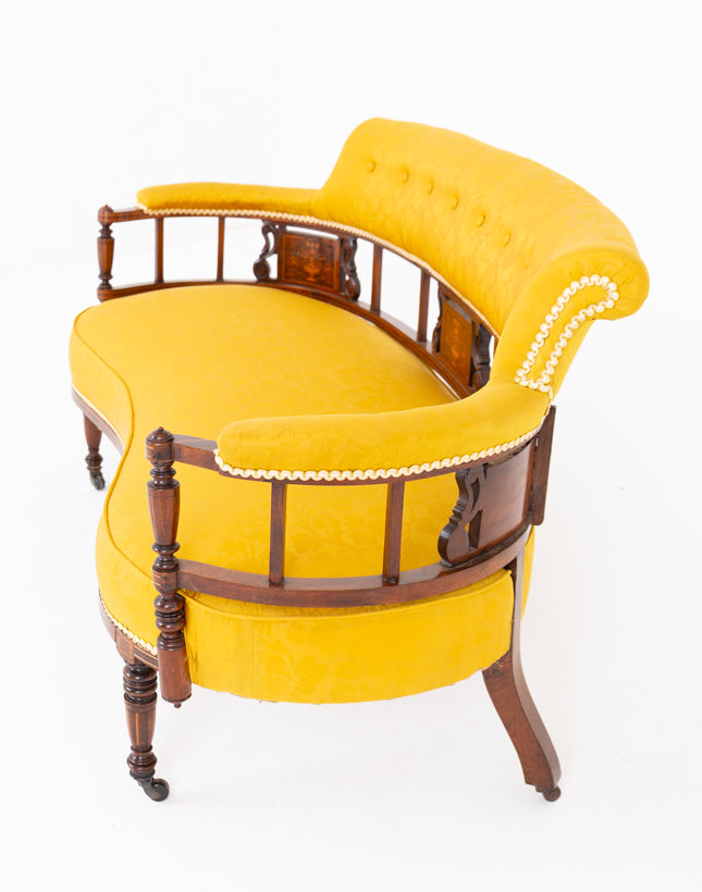 Elegant Rosewood Settee