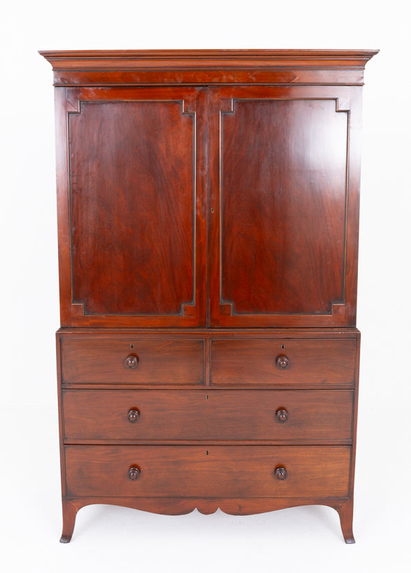 Regency Mahogany Linen Press