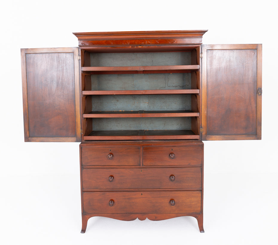 Regency Mahogany Linen Press