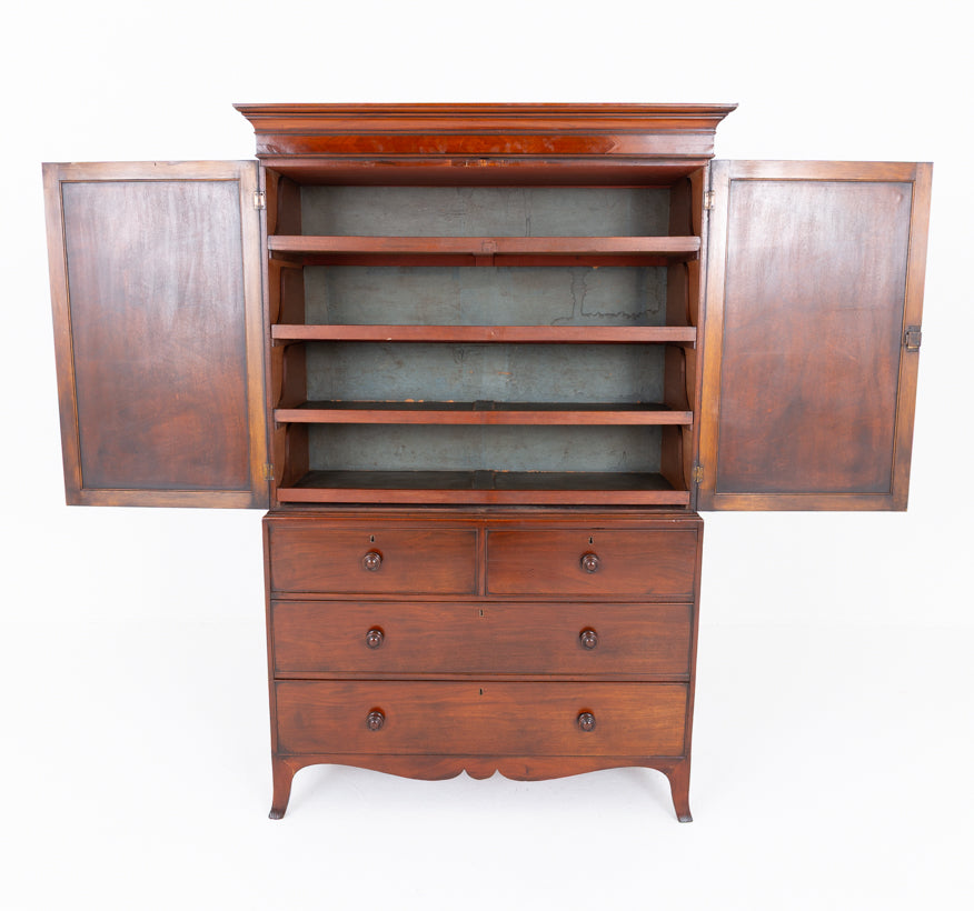 Regency Mahogany Linen Press