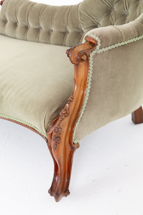 Victorian Rosewood Chaise Longue