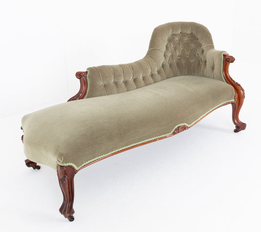 Victorian Rosewood Chaise Longue
